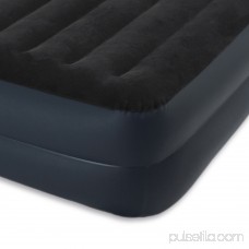 Intex Dura-Beam Pillow Rest Airbed w/ Fiber-Tech Built-In Pump, Queen | 64123E